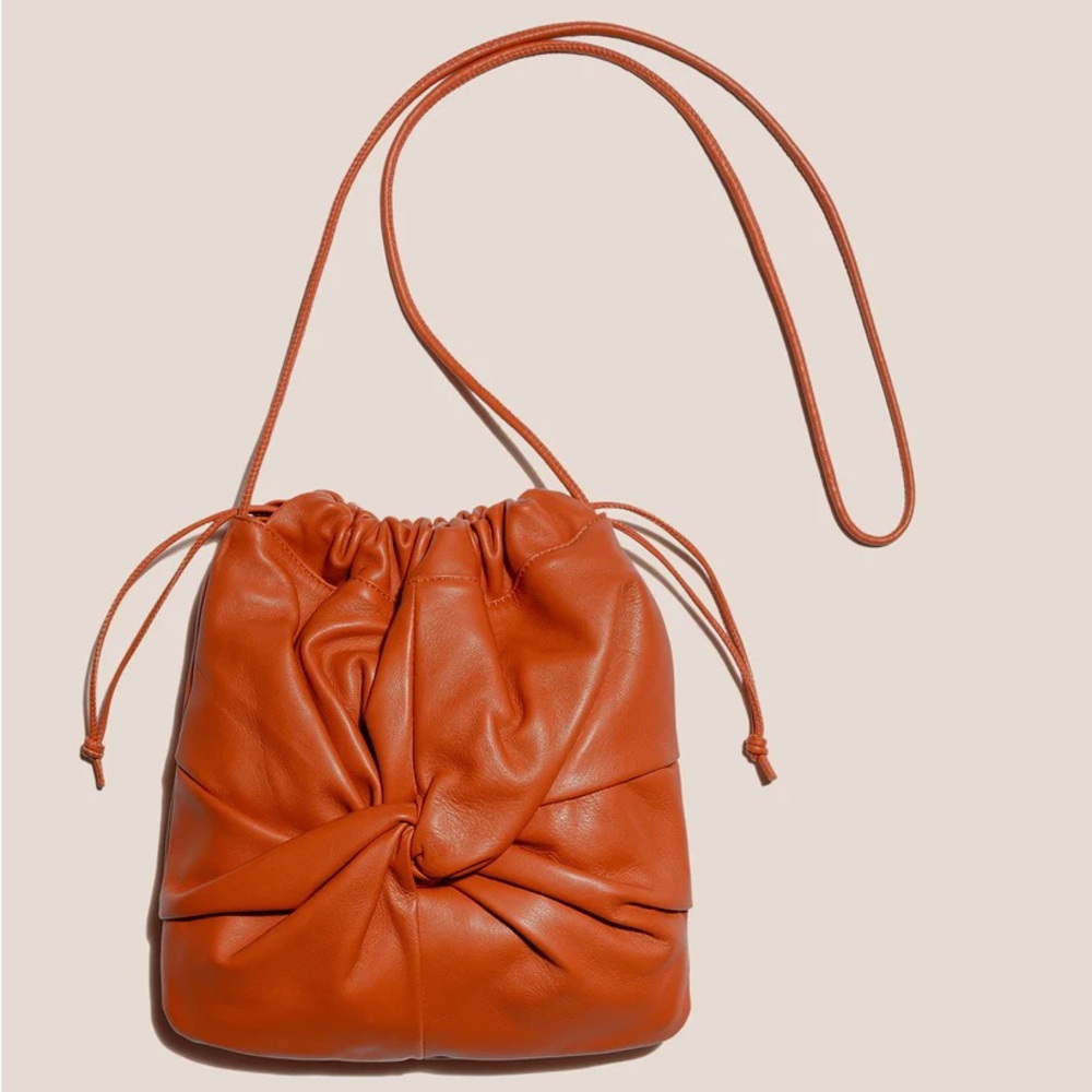 Hereu Ronet twisted crossbody bag in Orange